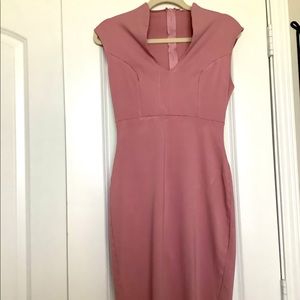 Mauve midi body on dress